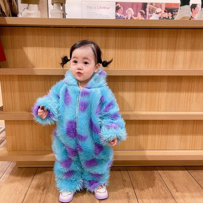 Cute Animal Baby Jumpsuit With Hooded Zipper - HerSena