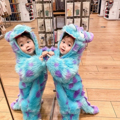 Cute Animal Baby Jumpsuit With Hooded Zipper - HerSena
